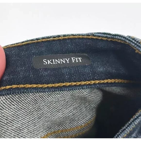 Judy Blue Skinny Fit Jeans Size 7/28 Stretch Distressed Comfort Dark Wash Grunge - Picture 8 of 10